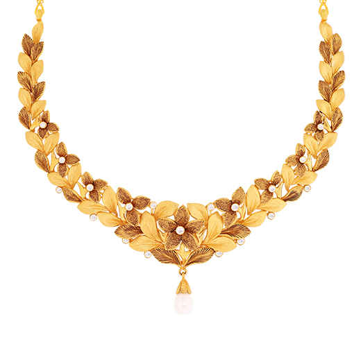 MALALA, ELEGANT GOLD PLATED NECKLACE SET WITH EARRINGS AND FINGER RING –  www.soosi.co.in